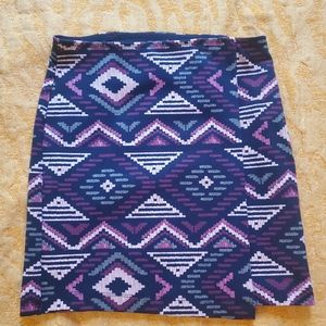 Hollister Aztec Mini Skirt